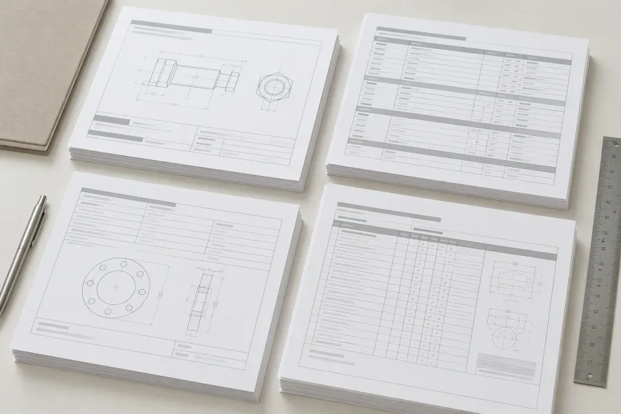 Documentation folder with compliance papers on a desk