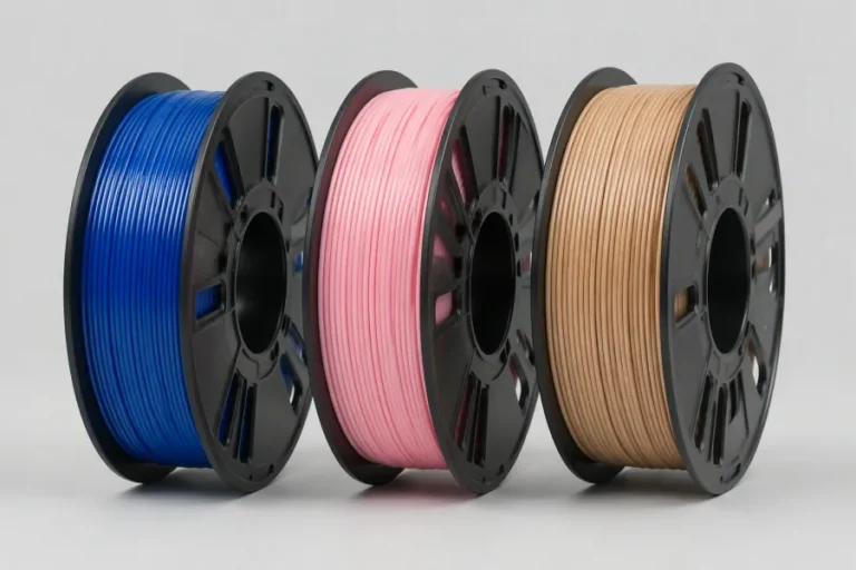 PLA filament family spools in assorted colors