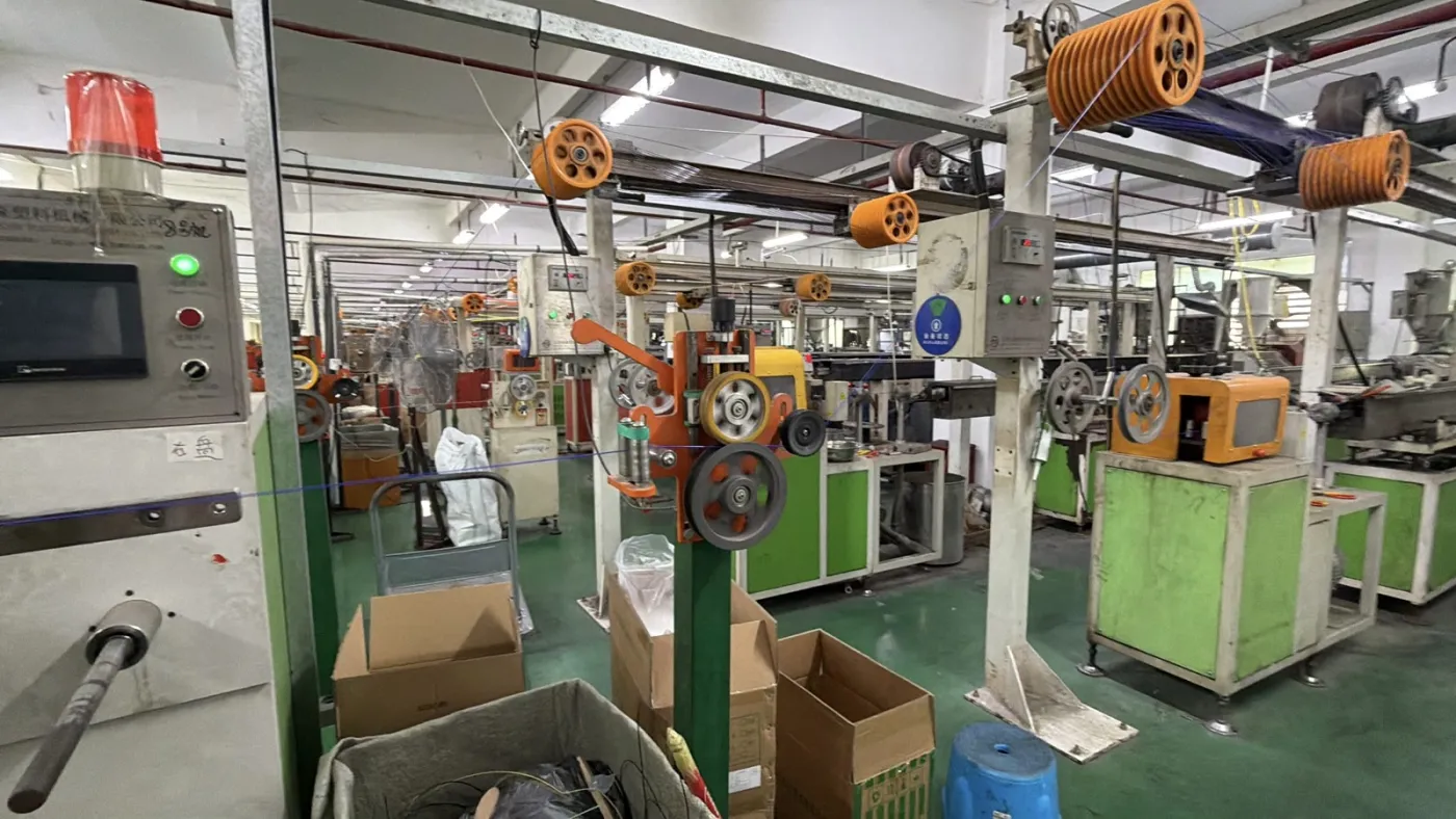 Filament winding station with control panel at the assessed manufacturing partner