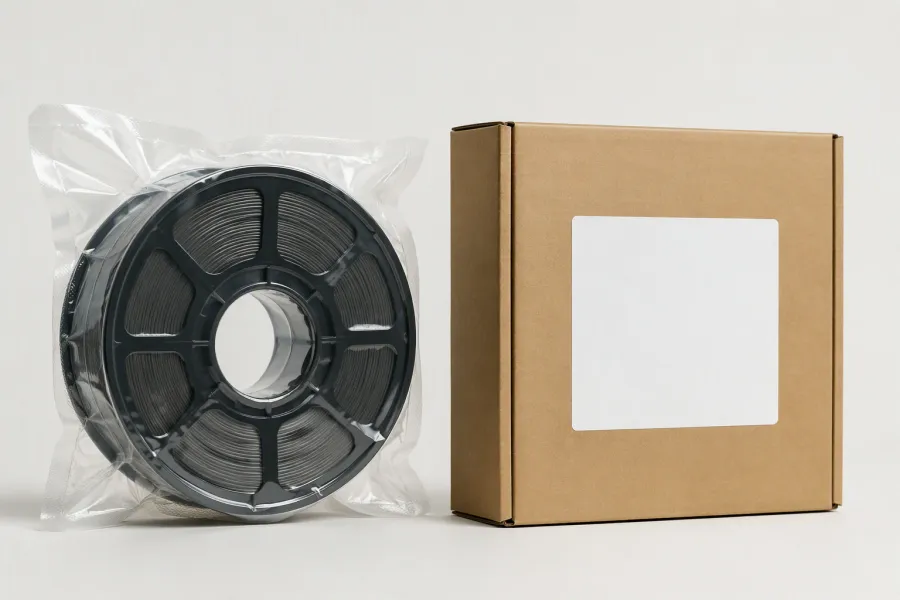 OEM filament packaging with custom boxes and labels