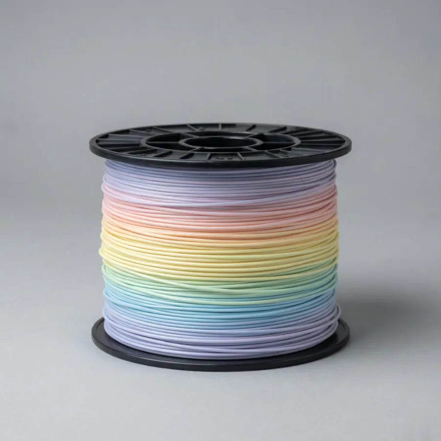 Matte PLA Rainbow filament spool