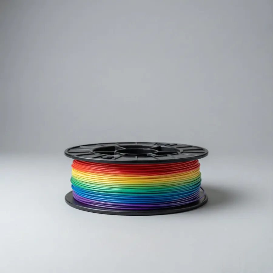 PLA Rainbow filament spool